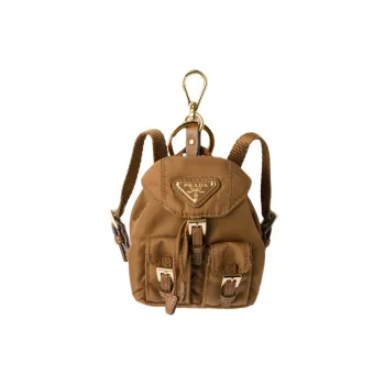 PRADA Re-Nylon Recycled Polyamide Coin Purse Mini Women's Brandy