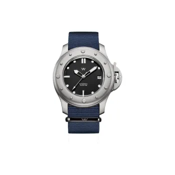 Welly Merck Automatic Mechanical Movement Nylon Strap Men's Watches Black Dial