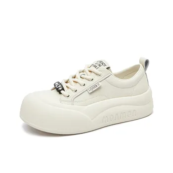 Chibang Big Head Shoes White Sneakers Height Increasing Low Top Skateboard Shoes Women's