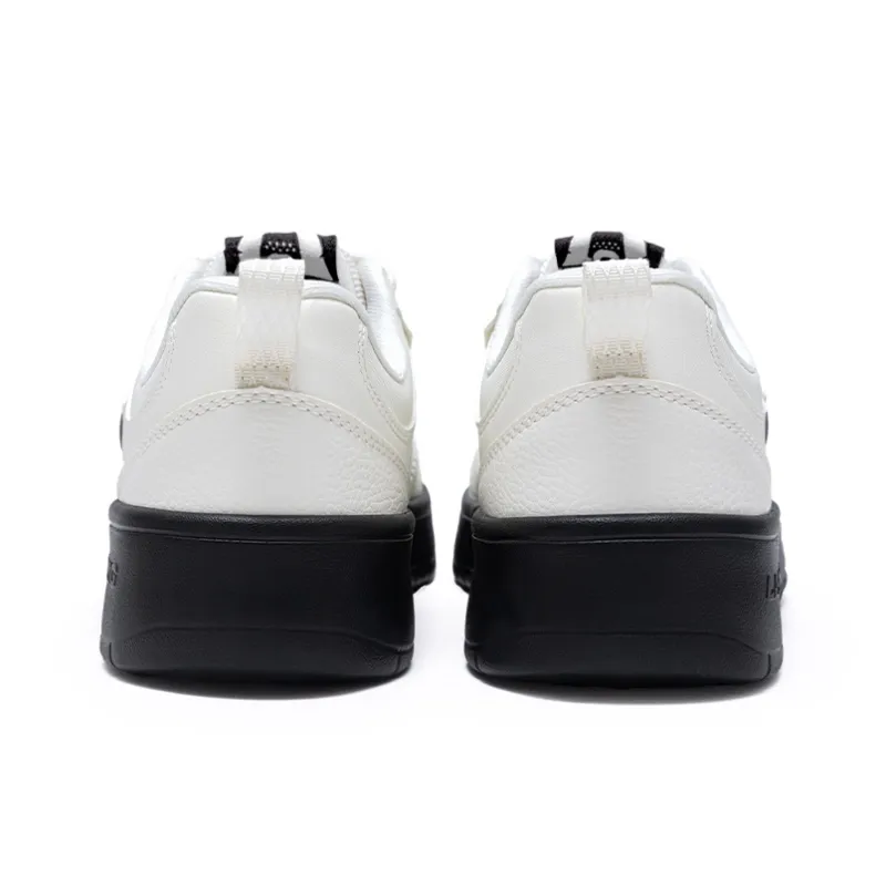 LiNing Lightweight Breathable Slip-Resistant Low-Top Skateboard Shoes Women's Ivory Black-4