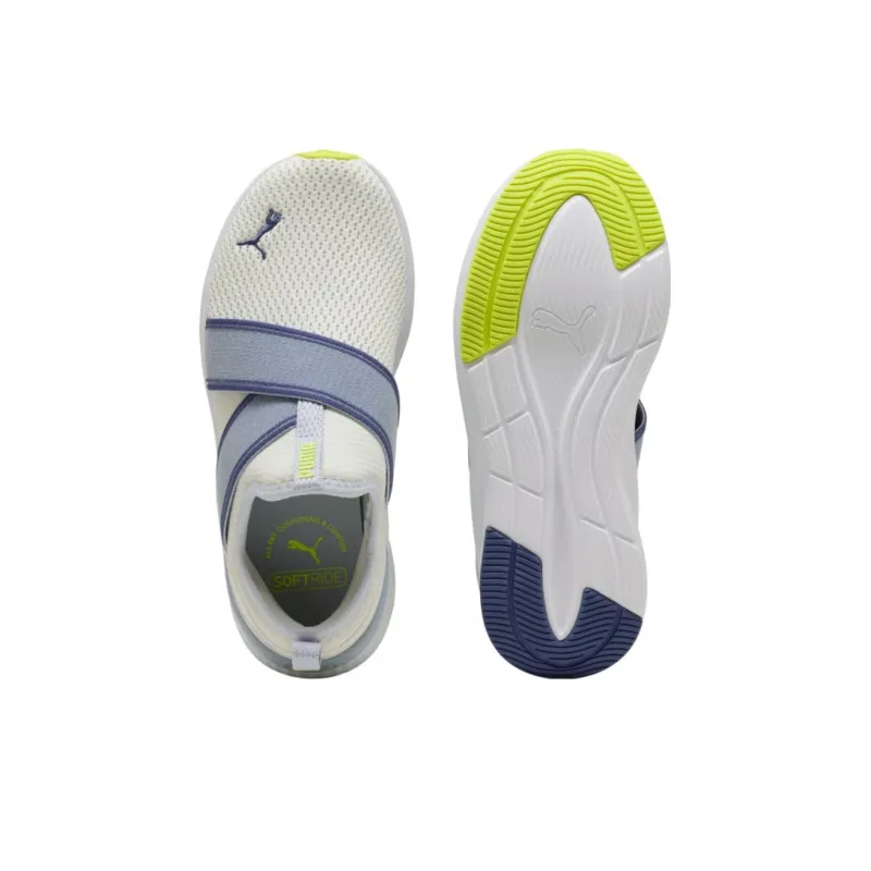 PUMA Softride Harli Anti Slip Wear Resistant Low Top Running Shoes Women's White Blue-3