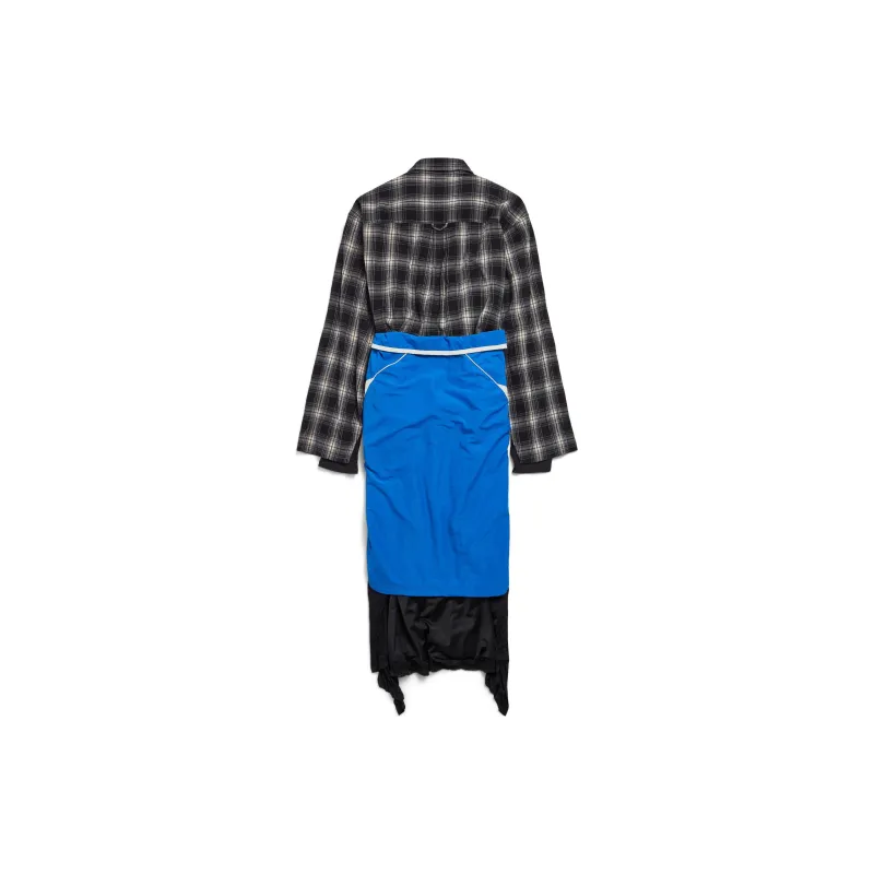 Balenciaga Long Sleeved Dress Regular Fit Women's Multicolor-1