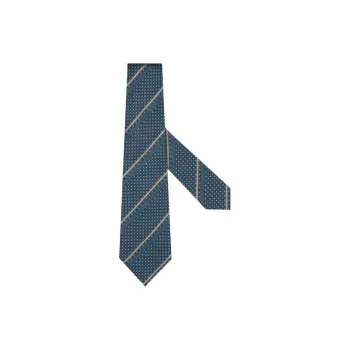 Zegna Mulberry Silk Ties Unisex Blue