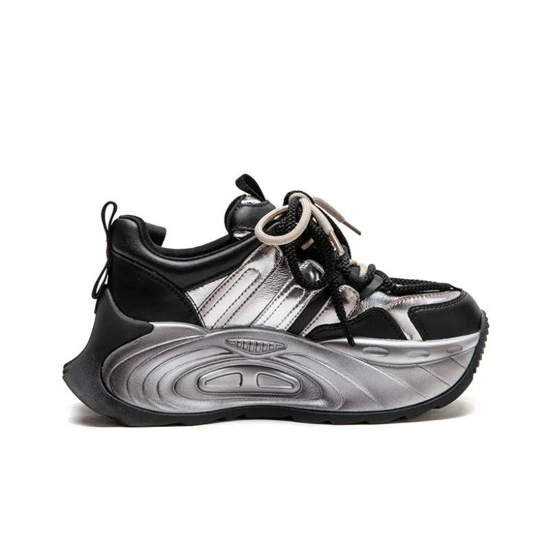 Chibang Height Increasing Low-Top Chunky Sneakers Women's-9