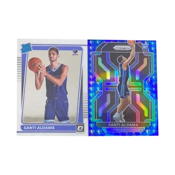 PANINI 2021 22 Grizzlies Aldama Taka Blue Fold Diamond Fold Sports Cards 2 Pcs
