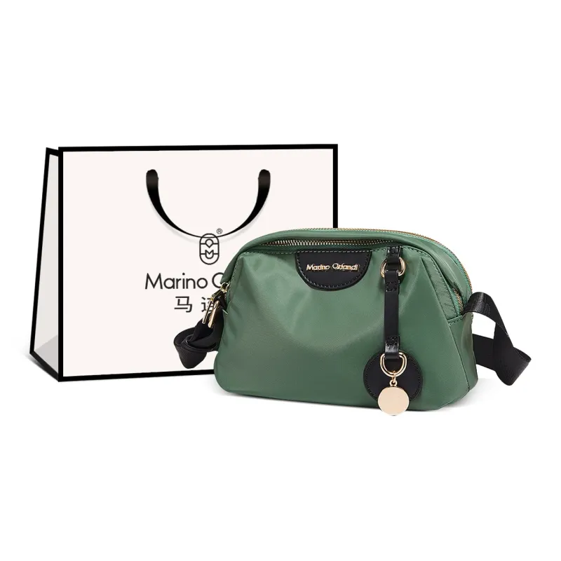 Marino Orlandi Fabric Shoulder Bag, Crossbody Bag Regular Women's Black/Army Green/Khaki/Ecru-5