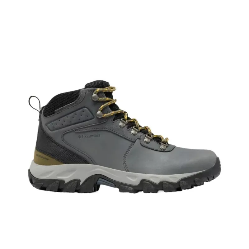 Columbia Newton Ridge Plus 2 Waterproof And Breathable Mid-Top Hiking Shoes Men's Graphite Black Wide Board-1