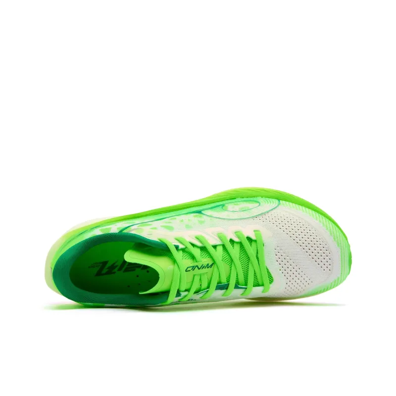 QIAODAN Strong Wind 3.0 PRO Running Shoes Men Low Top Jordan White/Bright Green-1