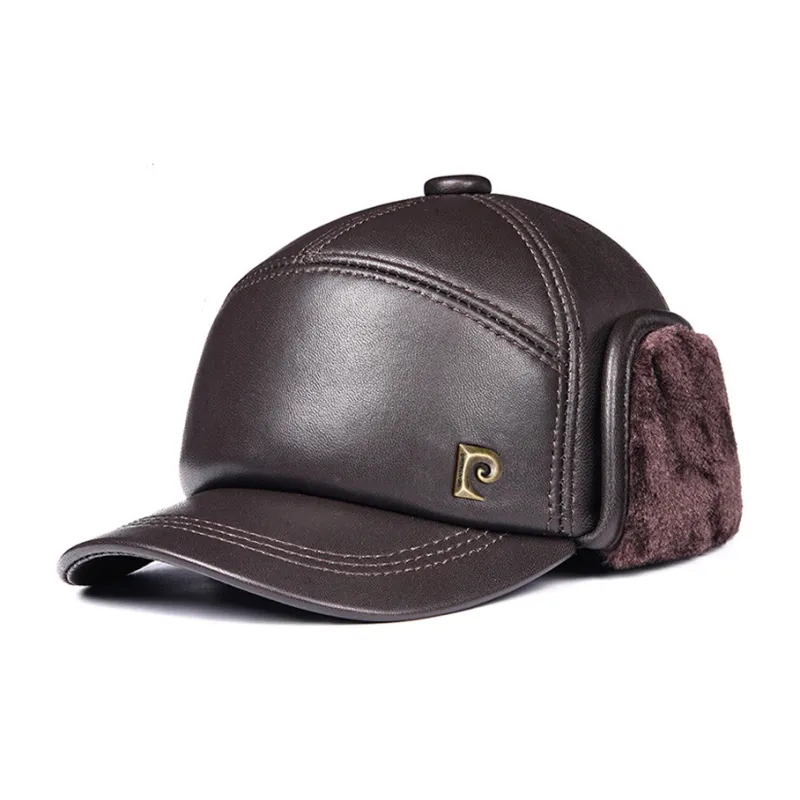 PIERRE CARDIN Cowhide Sheepskin Polyester Baseball Caps Men's-8