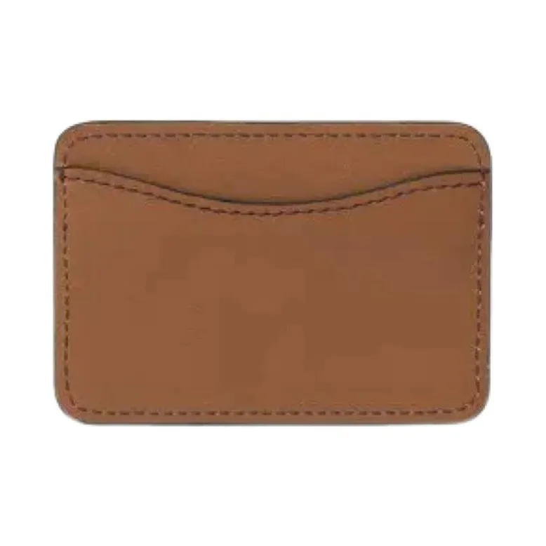 See By Chloe Leather Card Holder Women's Red & Brown-1