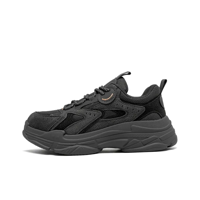 ZOIBBOE Cushioning Anti Slip Wear Resistant Breathable Height Increasing Low Top Chunky Sneakers Unisex-0