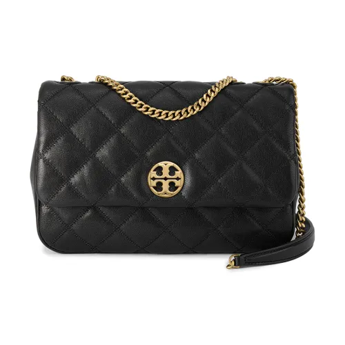 TORY BURCH TB Willa Cow Leather Shoulder Bag, Crossbody Bag Tubas Women's Black