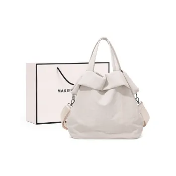 MAKEUP KITTEN Nylon Fabric Shoulder Bag Crossbody Bag Handbag Regular Women's Apricot