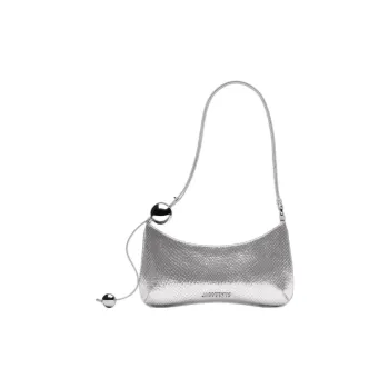Jacquemus Calfskin Shoulder Bag Women's Silver