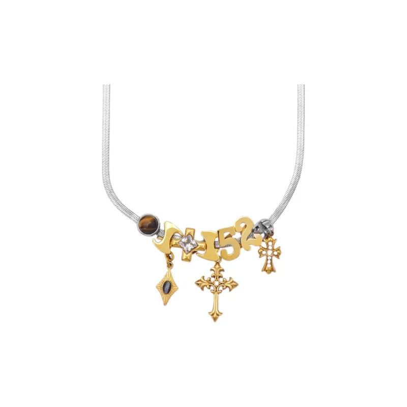 MADE BY DIZON Zircon Necklaces Women's-1
