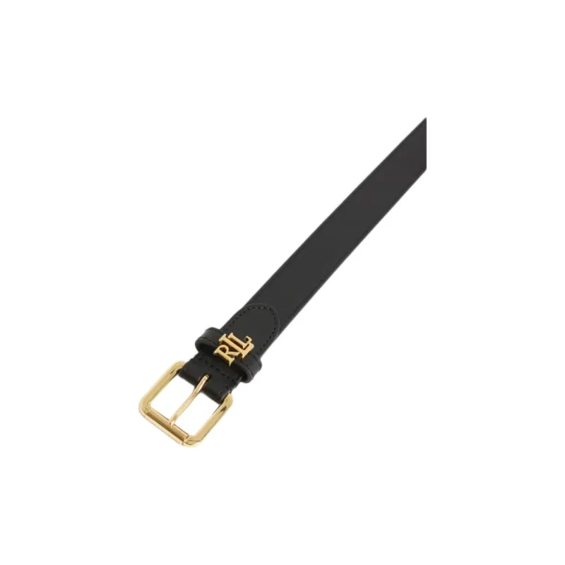 Polo Ralph Lauren Cow Leather Leather Belts Women's Black --3