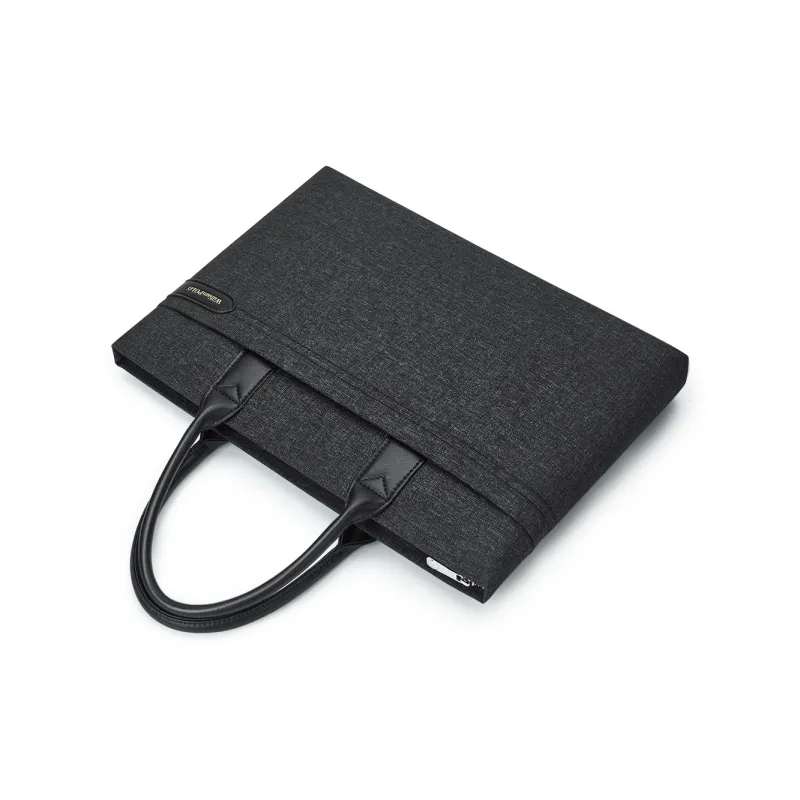 WilliamPOLO Fabric Briefcases Men's Black-1