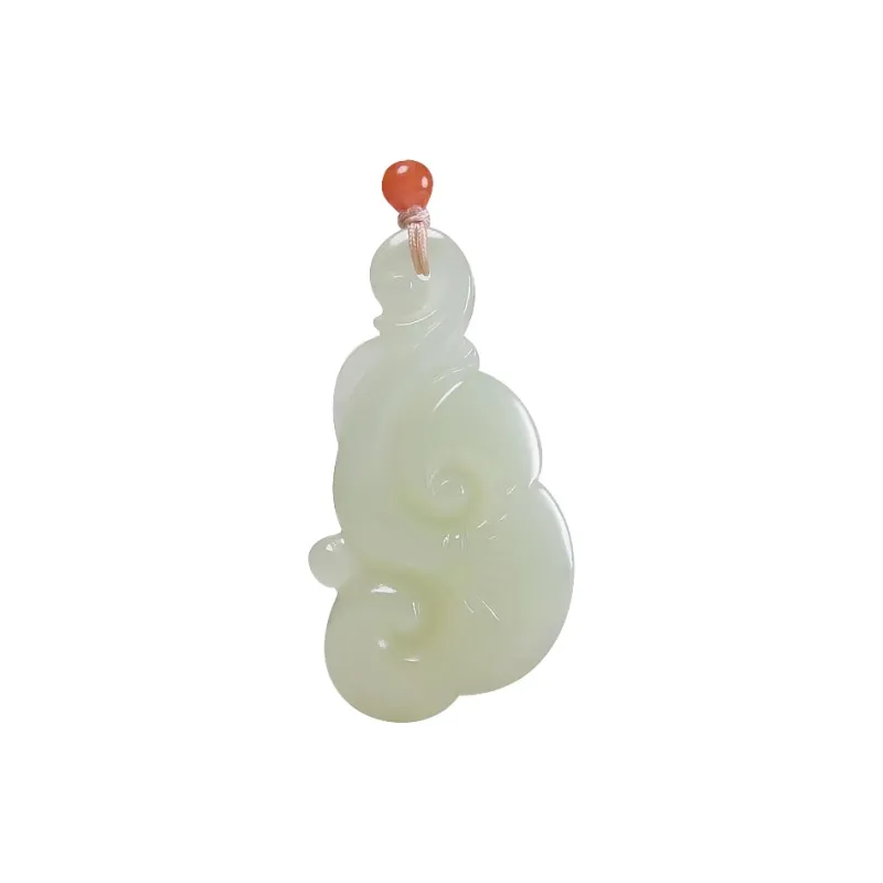 KUNYUYAO Hetian Jade Pendants White Jade Unisex-0