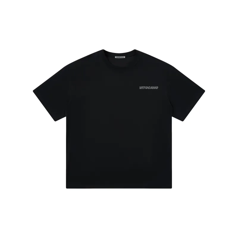Vitocano Drop Shoulder Sleeve T-Shirt Unisex White-5