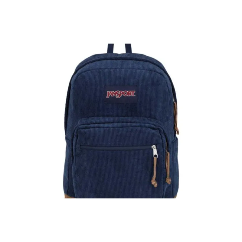 JanSport Corduroy Backpack Regular Men's Marine Blue-7