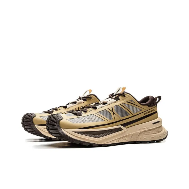 LiNing CF Su Xingchuan Abrasion Resistant Waterproof Slip Resistant Low Top Outdoor Hiking Shoes Unisex Umber-2