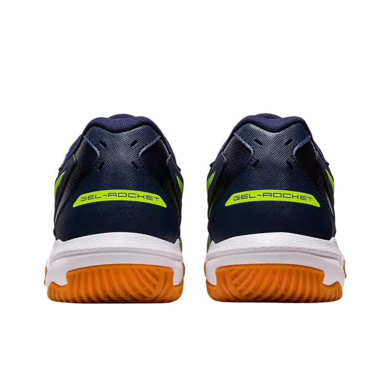 Asics Gel-Rocket 10 Anti-Slip Wear-Resistant Low-Top Casual Running Shoes Unisex Blue-5