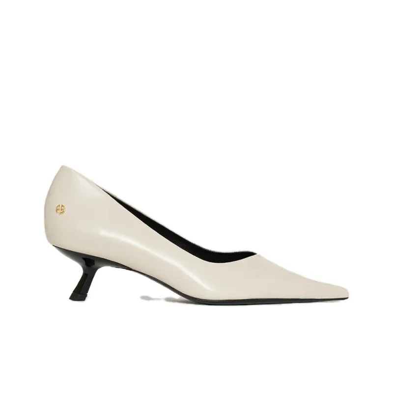 Anine Bing HILDA Irregular Heel High Heels 4cm Women's White-1