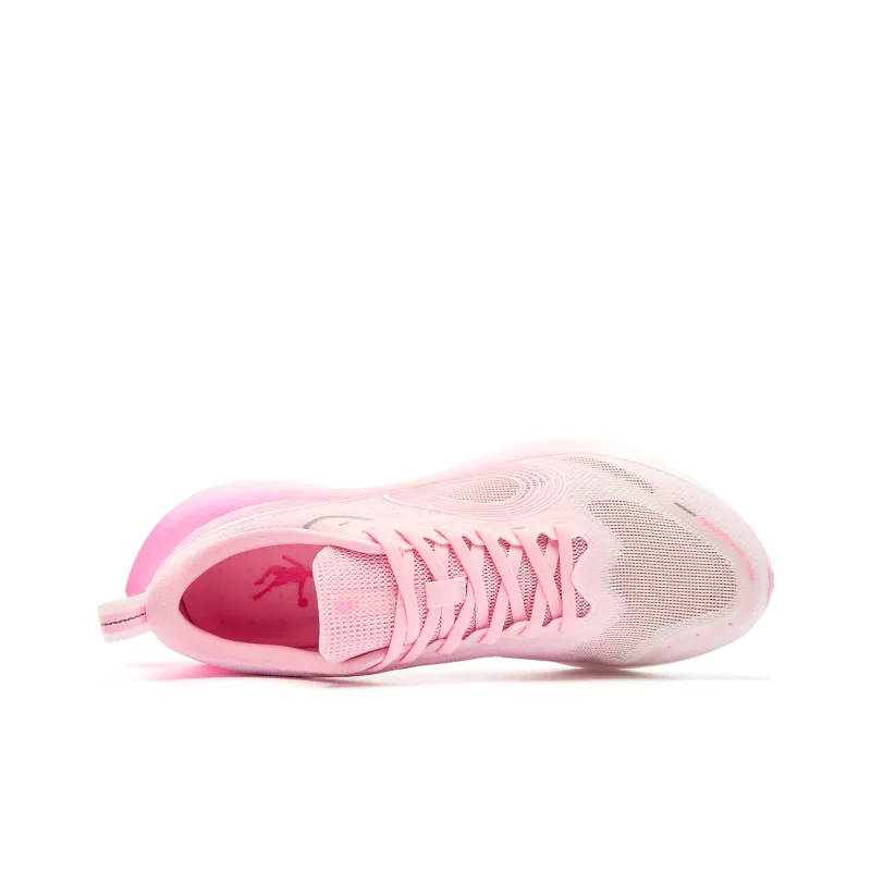 QIAODAN Cushioned Slip-Resistant Abrasion-Resistant Low-Top Casual Running Shoes Men's Cherry Blossom Pink Aurora Pink-3