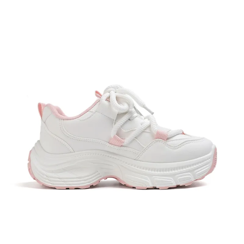 Warrior Cushioning And Abrasion Resistant Coverage Low Top Casual Running Shoes Women's White Pink-1