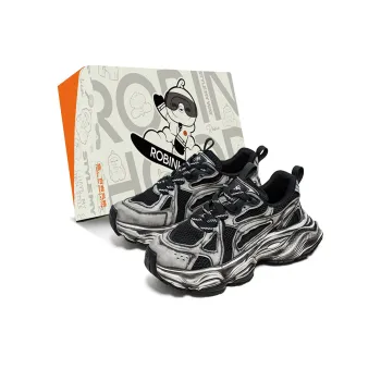 ROBINHOOD Anti Slip Wear Resistant Breathable Supportive Height Increasing Low Top Chunky Sneakers Men's