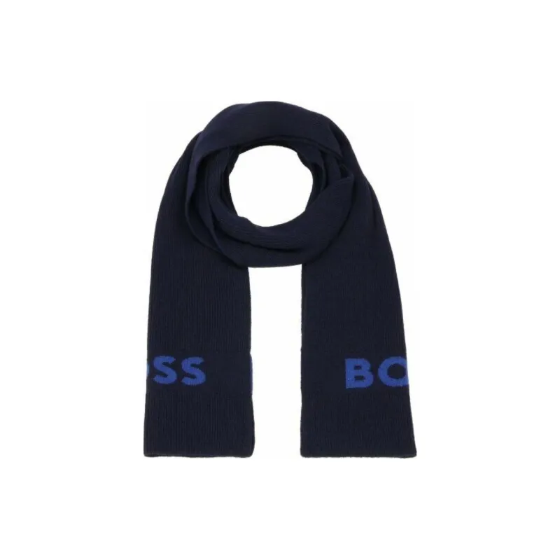 HUGO BOSS Logo Intarsia Scarf-3