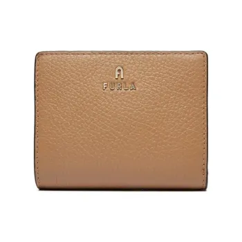 Furla Grain Leather Wallet Women's Beige