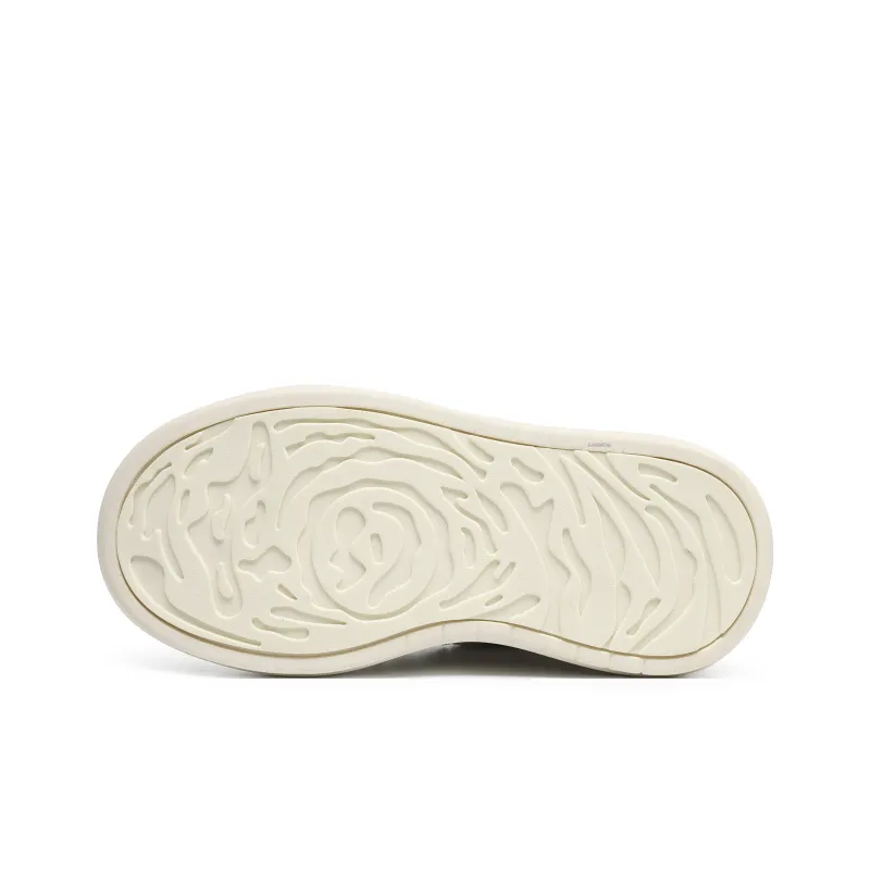 Hong Kong Meng Slip-Resistant Cushioning Height Increasing Low-Top Skateboard Shoes Unisex Beige-4