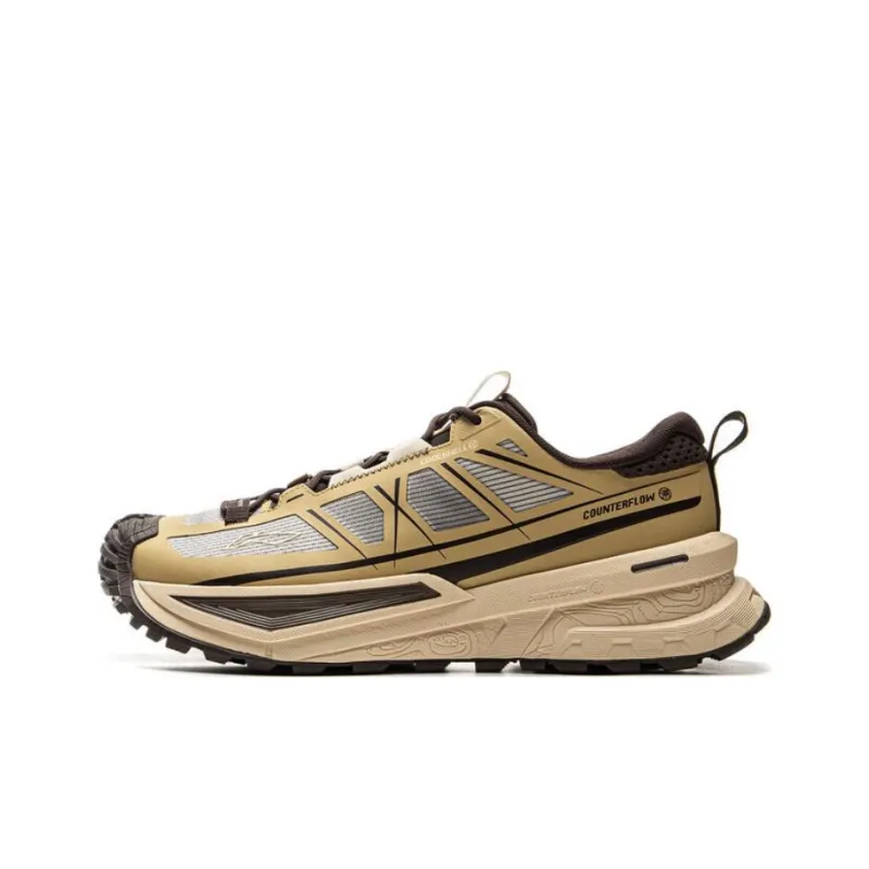 LiNing CF Su Xingchuan Abrasion Resistant Waterproof Slip Resistant Low Top Outdoor Hiking Shoes Unisex Umber-0