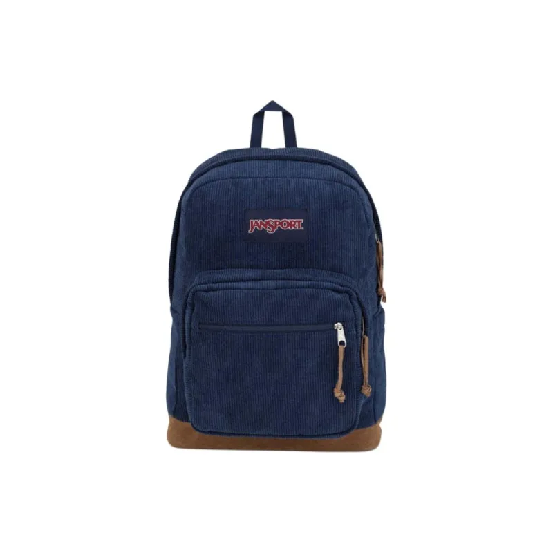JanSport Corduroy Backpack Regular Men's Marine Blue-0