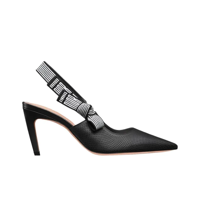DIOR Toujours Slim Heel High Heels 8cm Women's Black-1