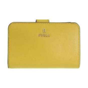 Furla Leather Wallet Medium Size Women's Yellow