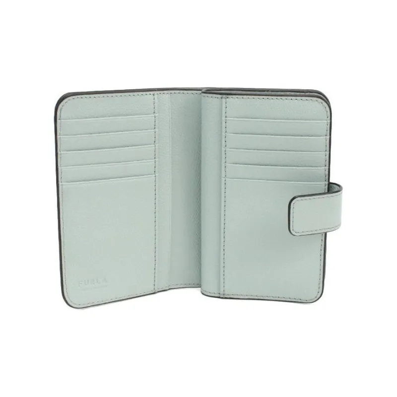 Furla Leather Wallet Mini Women's Blue-2