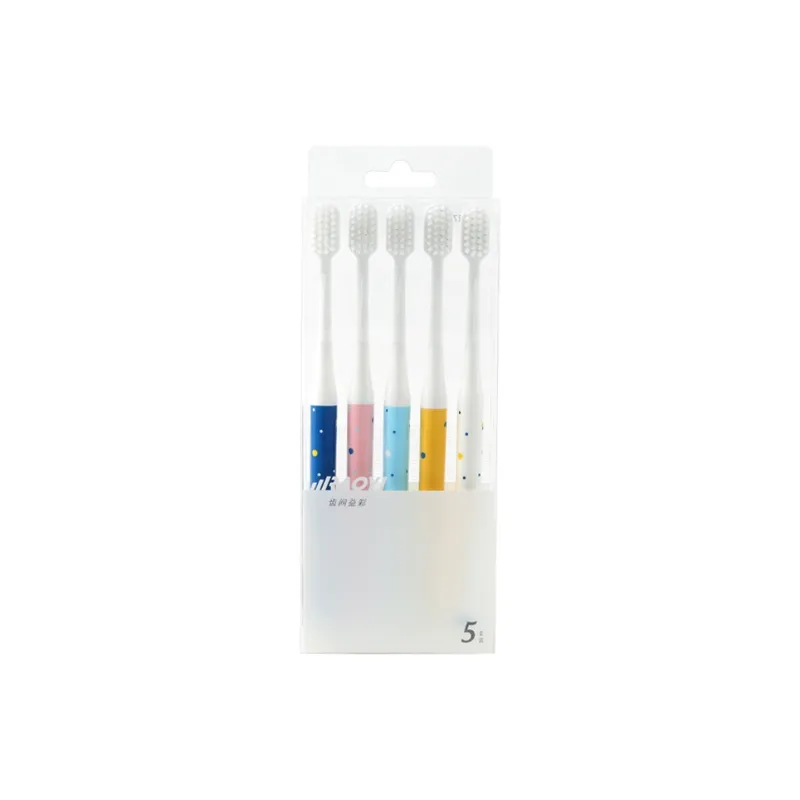 CHENYISHENG Creative Cartoon Spinning Print Soft Bristle Toothbrush 5 Pack For Home Use Adults With Small Heads-4