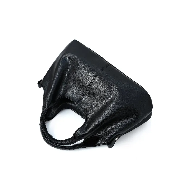 Vigno Synthetic Leather Handbag Women's Black/Blue/Brown-2