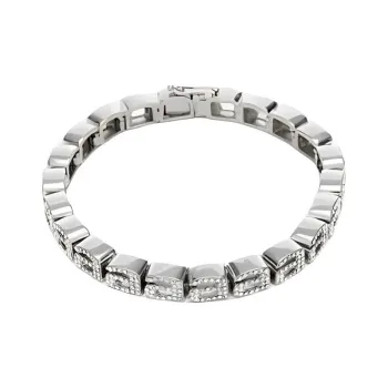 Alexander Wang Crystal Bracelets Unisex Silver