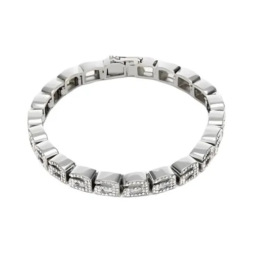 Alexander Wang Crystal Bracelets Unisex Silver