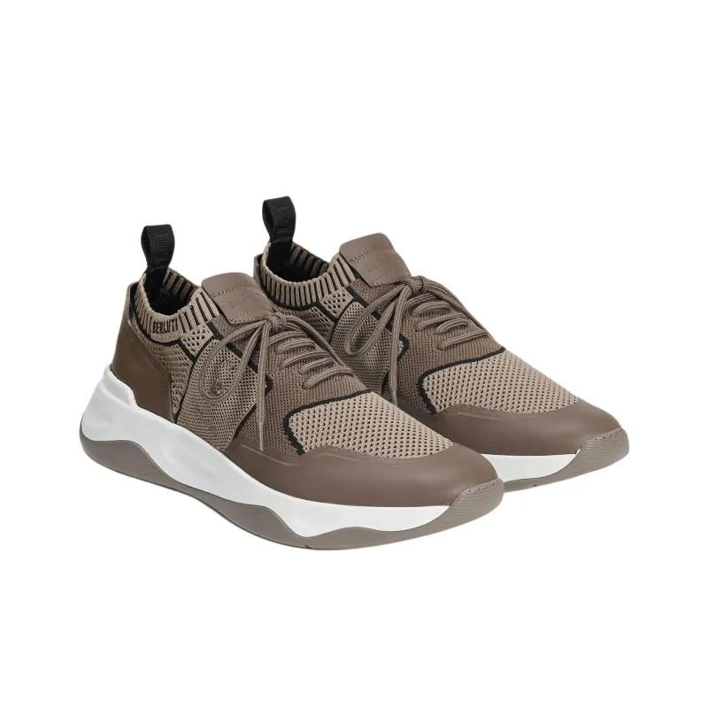 BERLUTI Shadow Low Top Casual Shoes Men's Brown-2