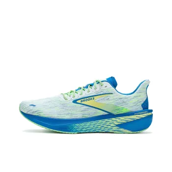 Brooks Anti Slip Wear Resistant Low Top Running Shoes Men's White Blue