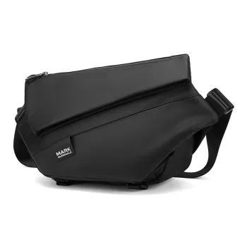 FAIRWHALE PU Envelope Bag, Crossbody Bag Regular Unisex Black/Gray Black