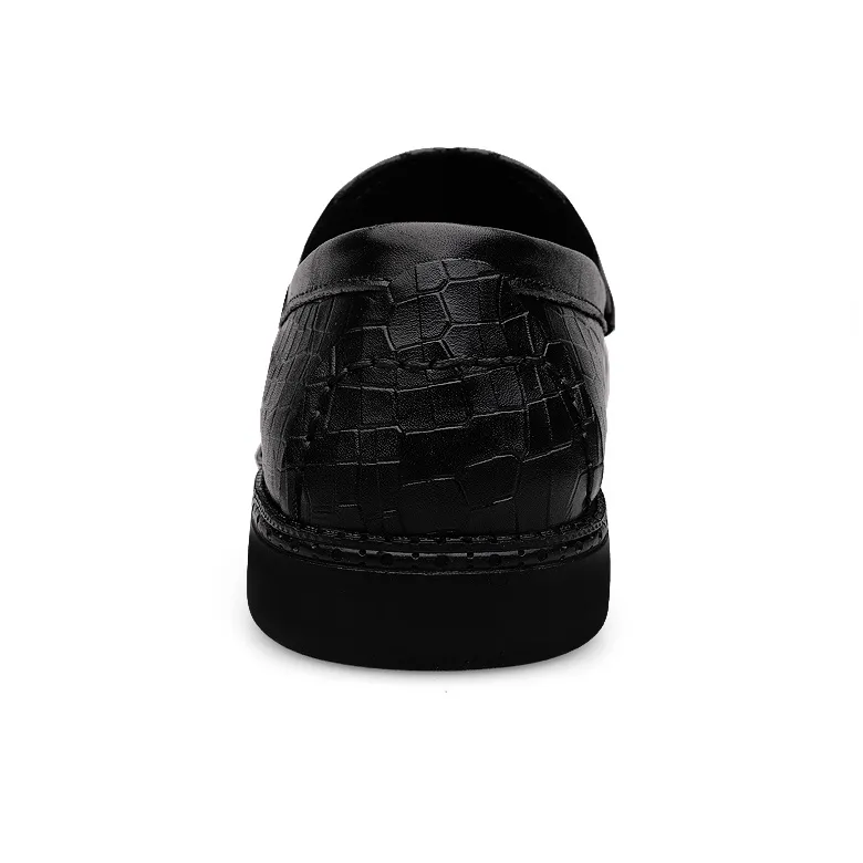 CKVUSAMG Leather Shoes Unisex Brown-4