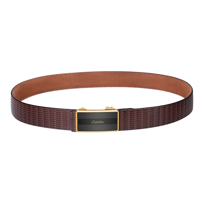 CATELLES Unlined Top Grain Cow Leather Leather Belts Men's Width: 3.5cm-11