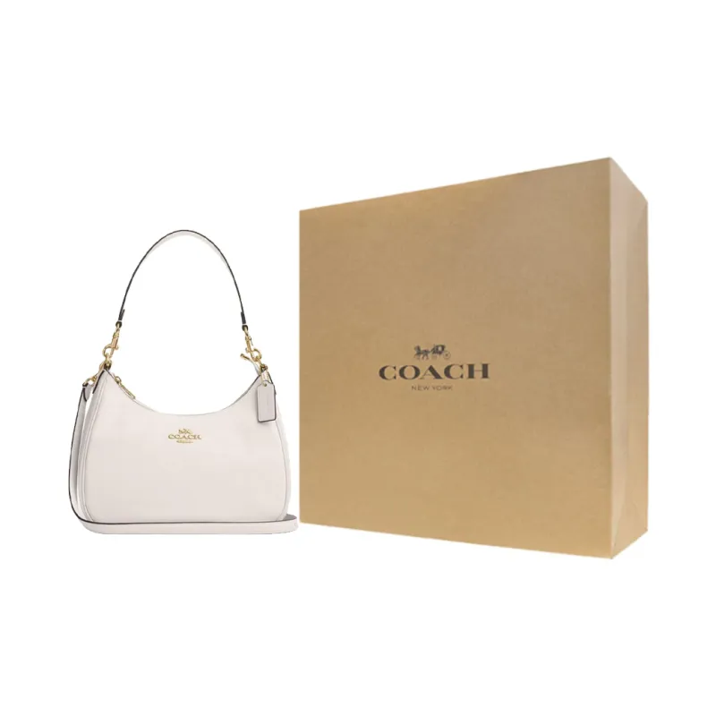 COACH Teri Cow Leather Portable Crossbody Bag, Shoulder Bag Tubas Women's Chalk White-6