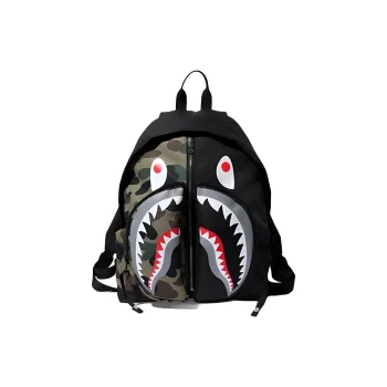 BAPE 1st Camo Shark Day Pack Green
