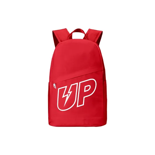 TURN UP Nylon Backpack Laptop Bag Large Size Unisex Red